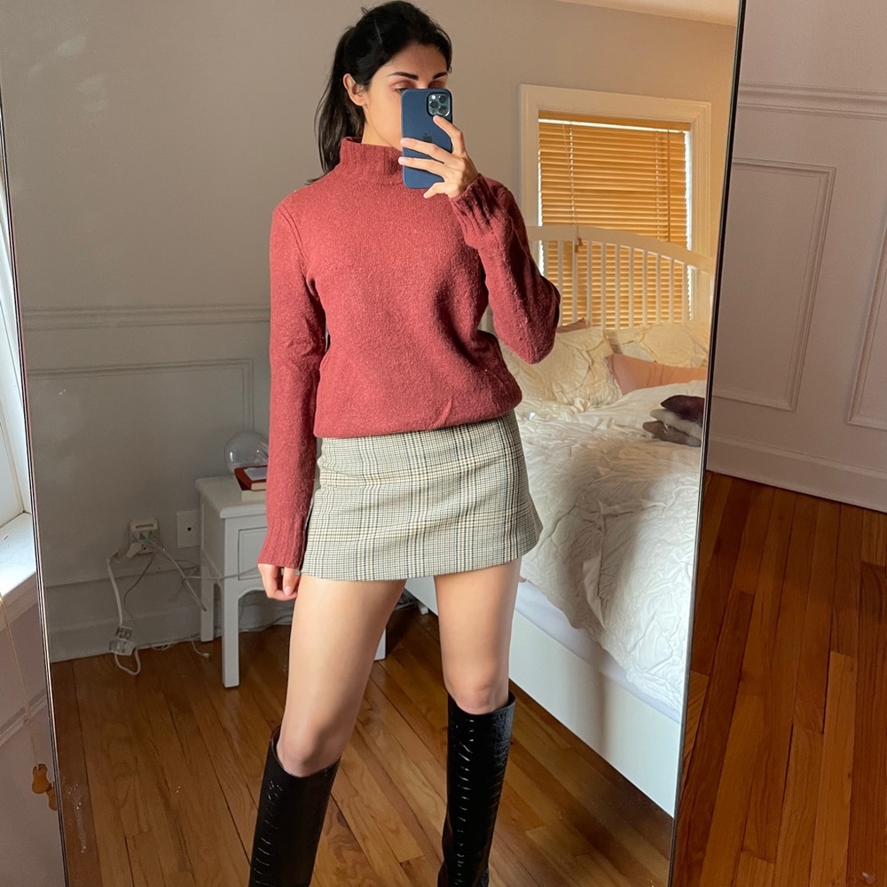 J. Crew Point Sur red sweater